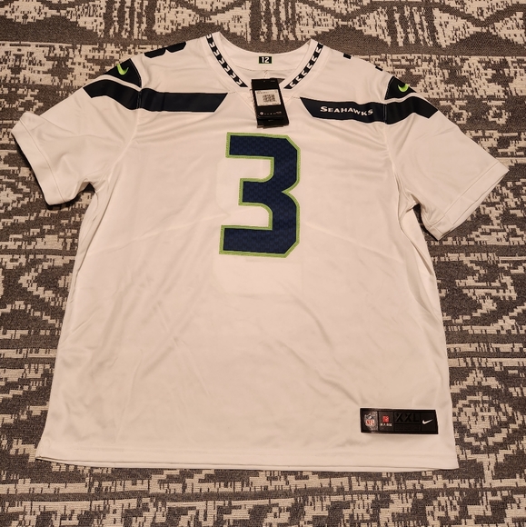 Font Football Jersey Number NIKE#3 RUSSELL WILSON SEATTLE SEAHAWKS